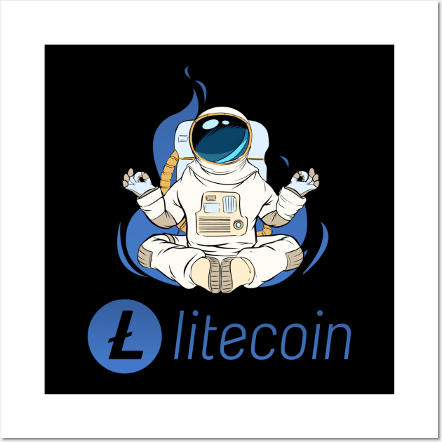 Litecoin ltc Crypto coin Crytopcurrency Wall Art by JayD World